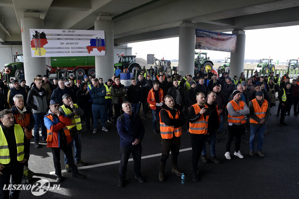 Strajk Rolników na węźle S5/DK12 Leszno-Zachód