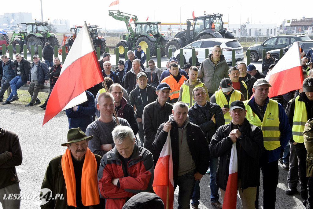Strajk Rolników na węźle S5/DK12 Leszno-Zachód