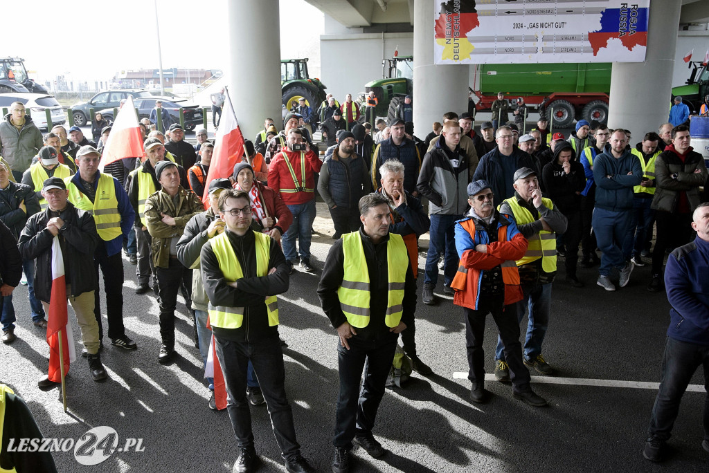 Strajk Rolników na węźle S5/DK12 Leszno-Zachód