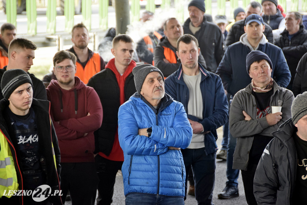 Strajk Rolników na węźle S5/DK12 Leszno-Zachód