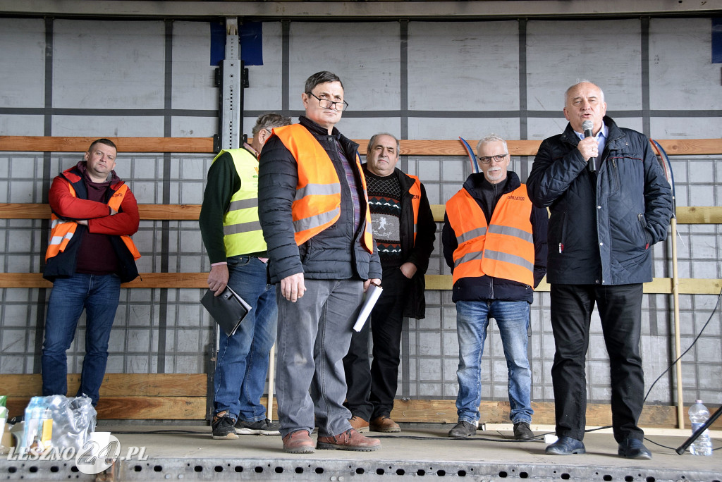 Strajk Rolników na węźle S5/DK12 Leszno-Zachód