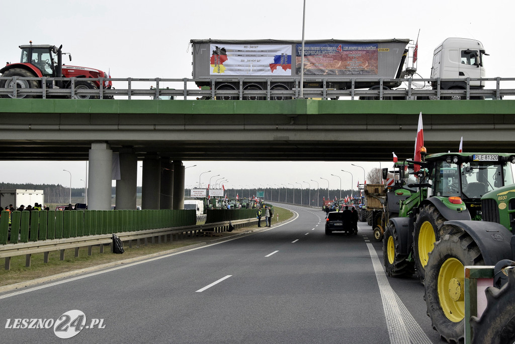 Strajk Rolników na węźle S5/DK12 Leszno-Zachód