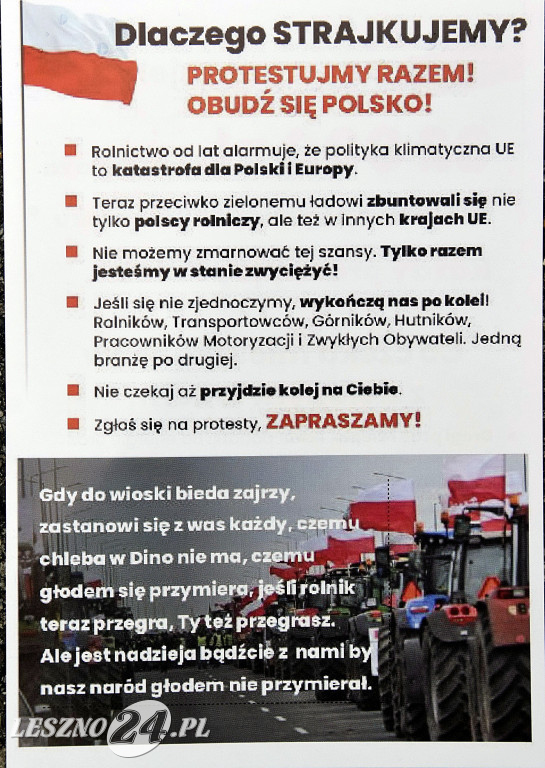 Nowa forma Strajku Rolników