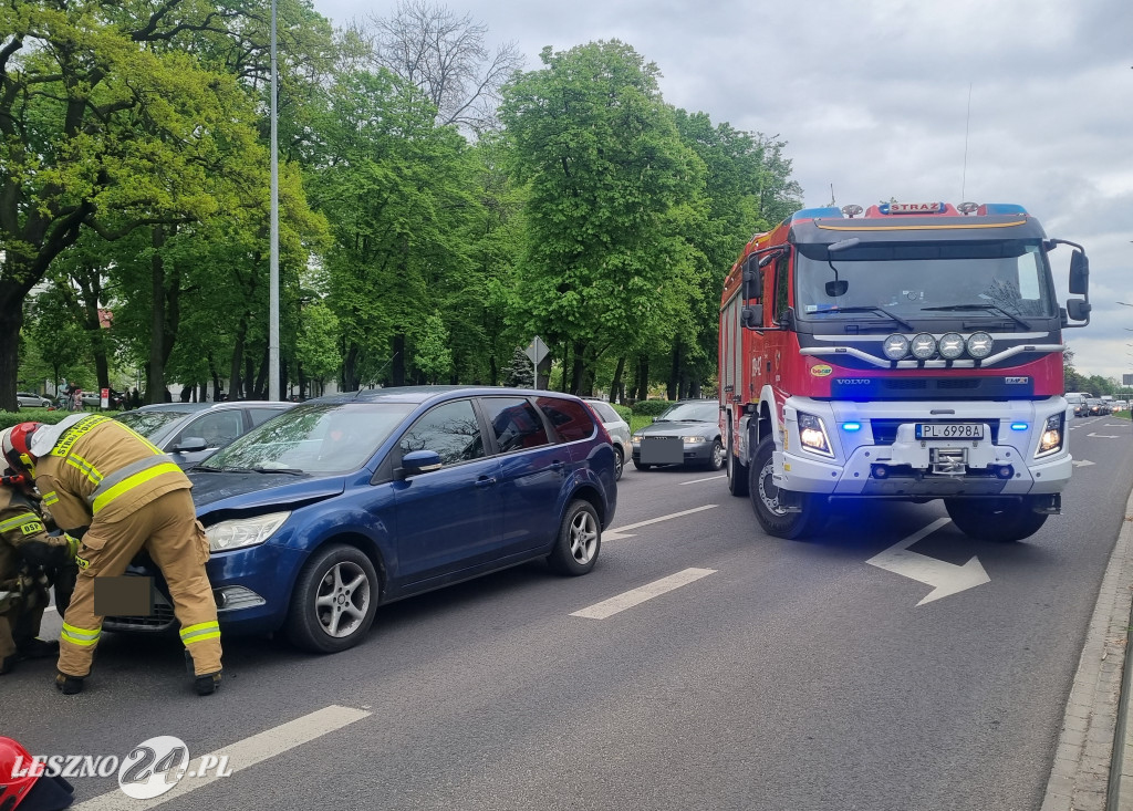 Zderzenie na al. Jana Pawła II