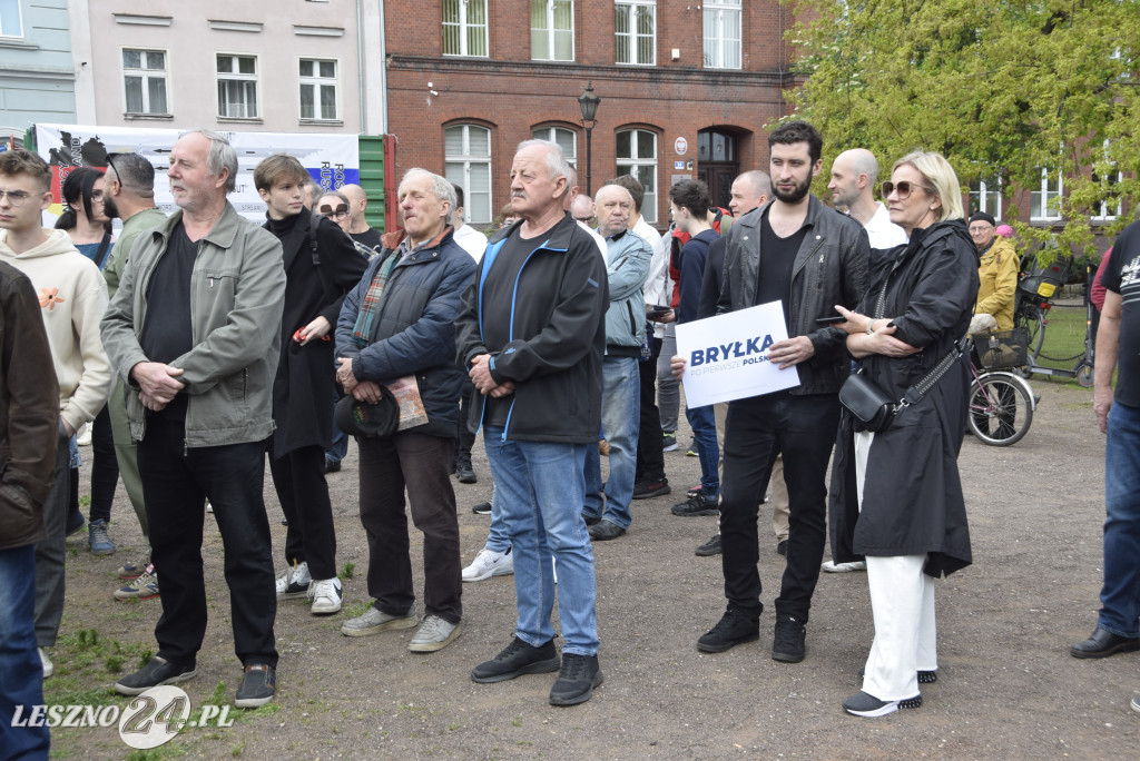 Krzysztof Bosak i Anna Bryłka w Lesznie