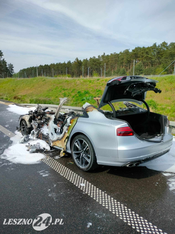 Pożar audi - straty ogromne