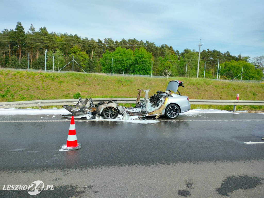 Pożar audi - straty ogromne