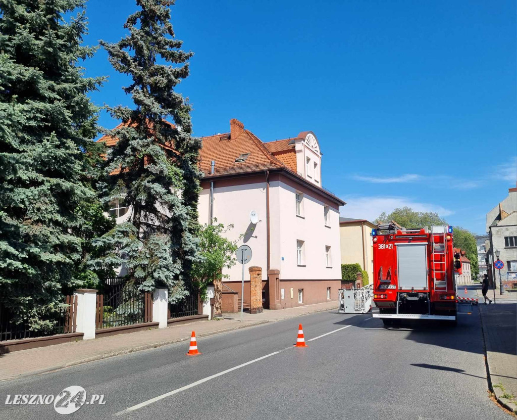 Działania strażaków przy Marcinkowskiego