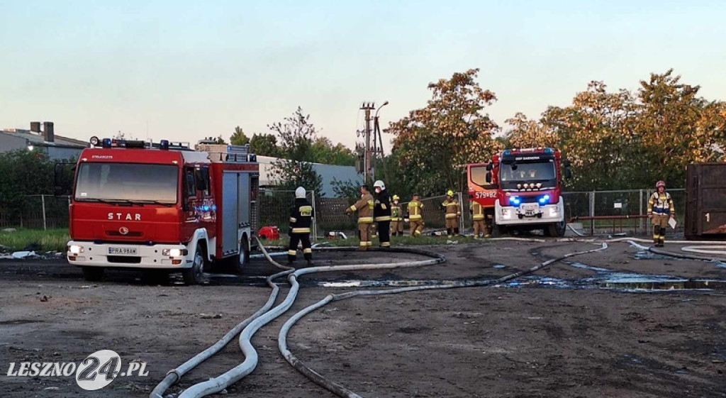 Duży pożar na rawickim składowisku odpadów