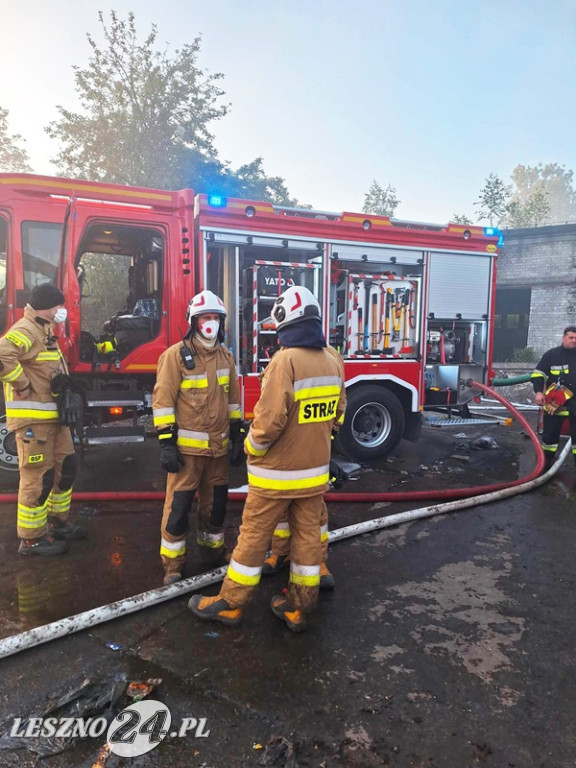 Duży pożar na rawickim składowisku odpadów