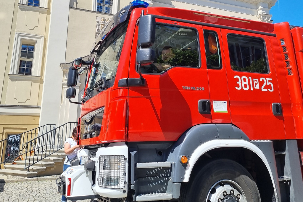 Alarm pożarowy w Ratuszu