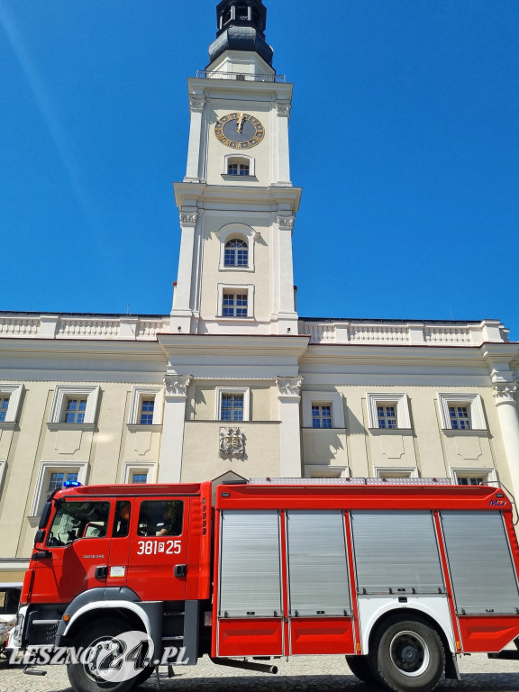 Alarm pożarowy w Ratuszu