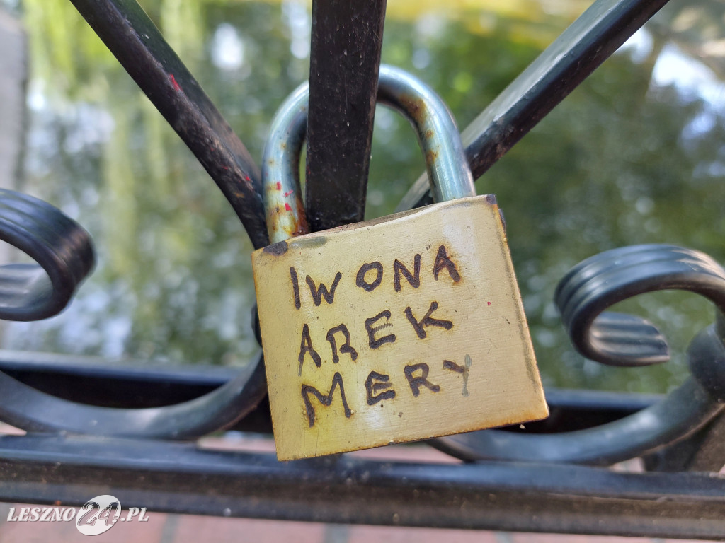 Symbole miłości w parku Kościuszki