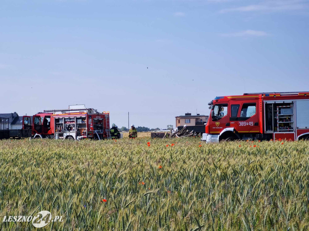 Pożar zakładu produkcyjnego w Kąkolewie