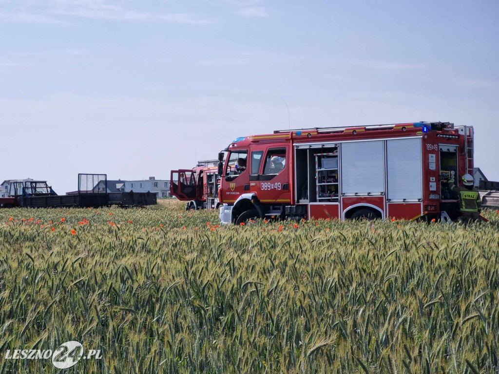 Pożar zakładu produkcyjnego w Kąkolewie