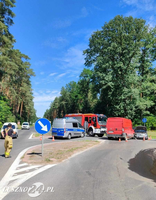 W Krzyżowcu zderzyły się dwa auta