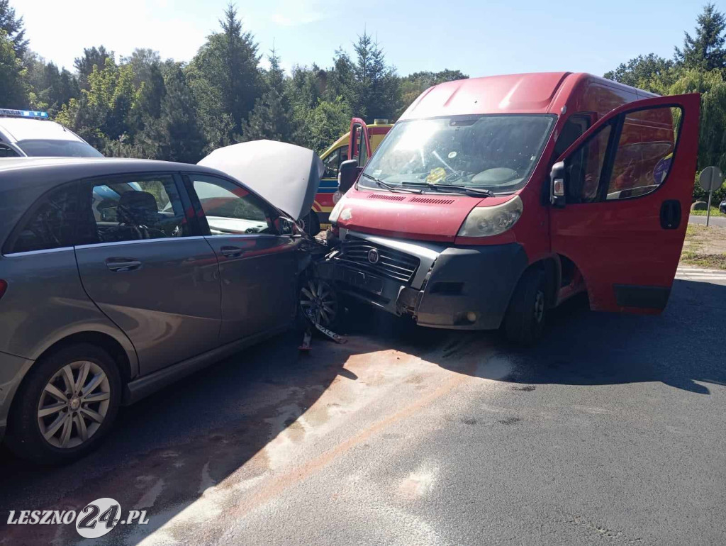 W Krzyżowcu zderzyły się dwa auta