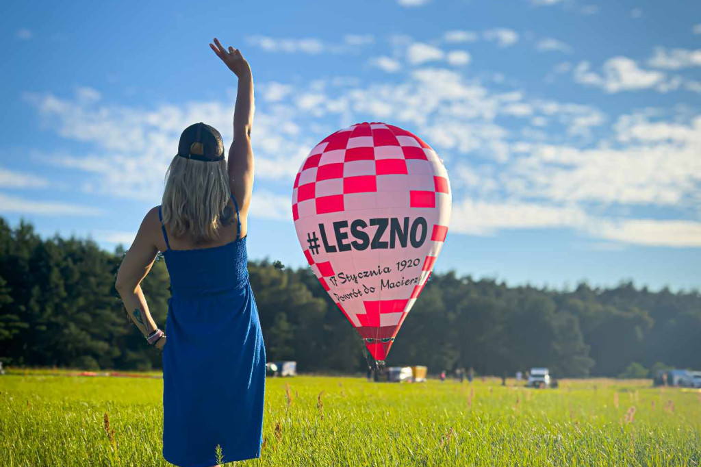 Balony nad zbiornikiem w Rydzynie