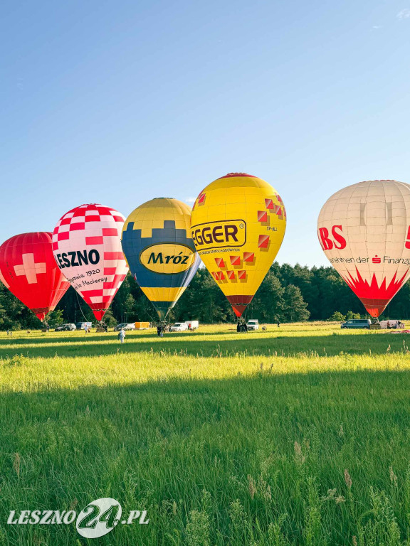 Balony nad zbiornikiem w Rydzynie
