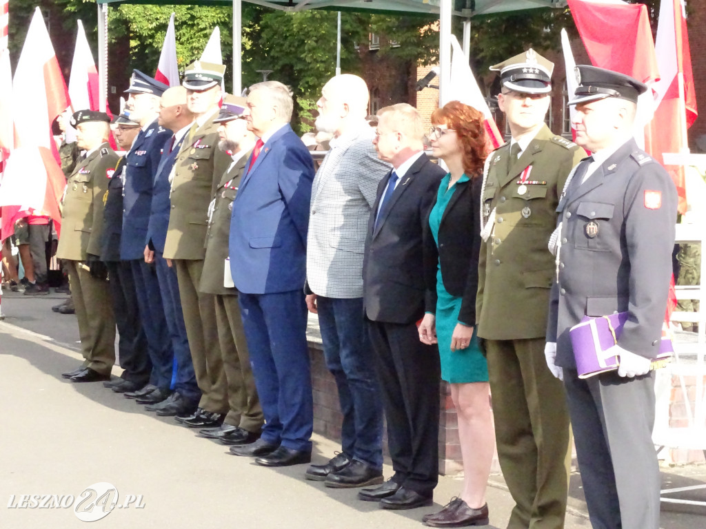 Przysięga wojskowa w Lesznie