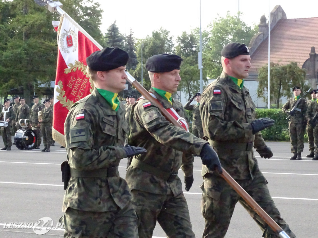 Przysięga wojskowa w Lesznie