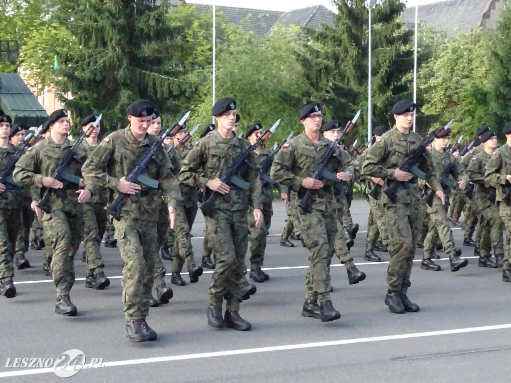 Przysięga wojskowa w Lesznie