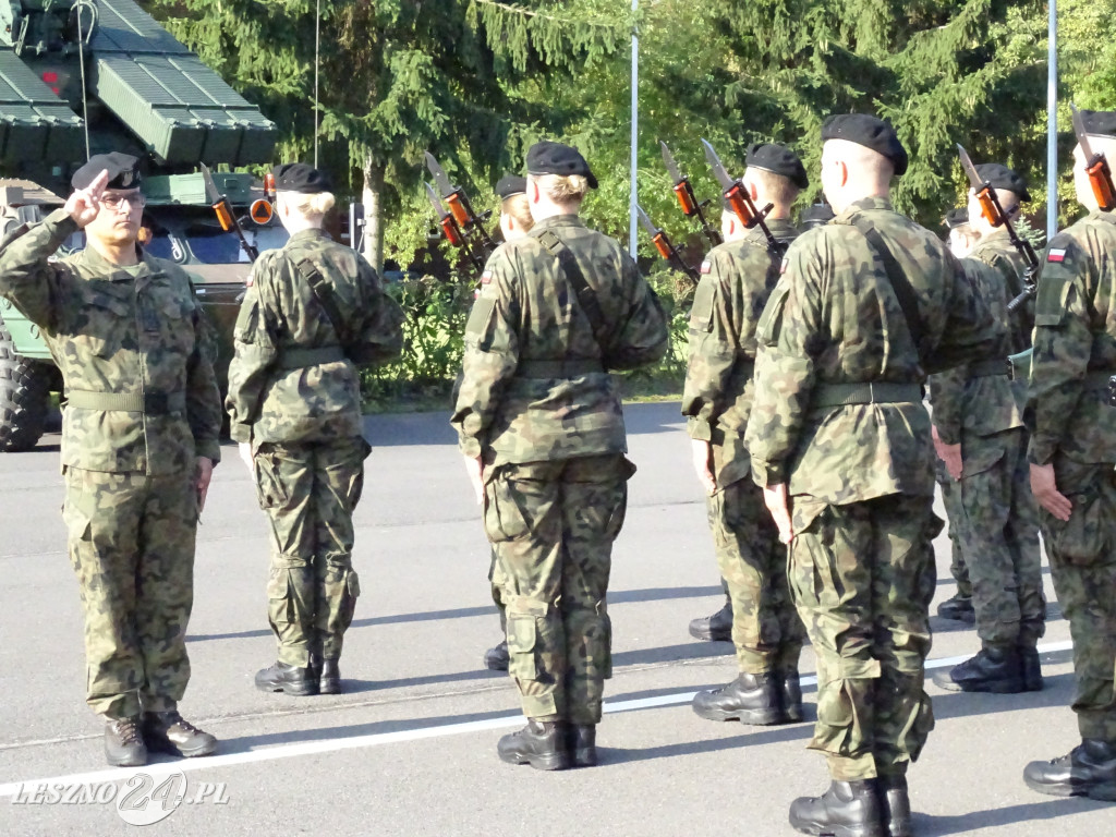 Przysięga wojskowa w Lesznie