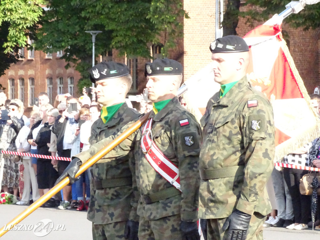 Przysięga wojskowa w Lesznie