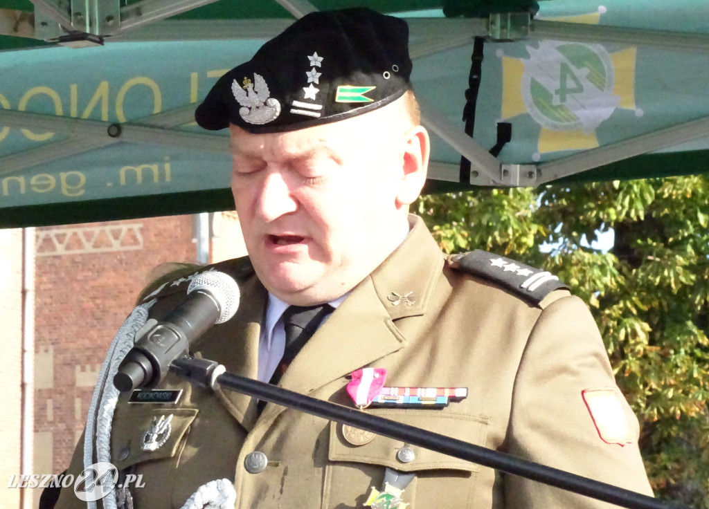 Przysięga wojskowa w Lesznie