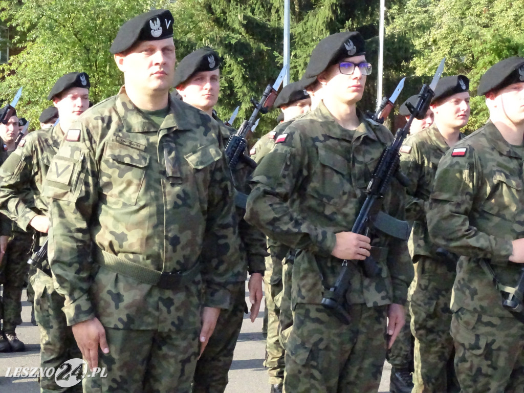 Przysięga wojskowa w Lesznie