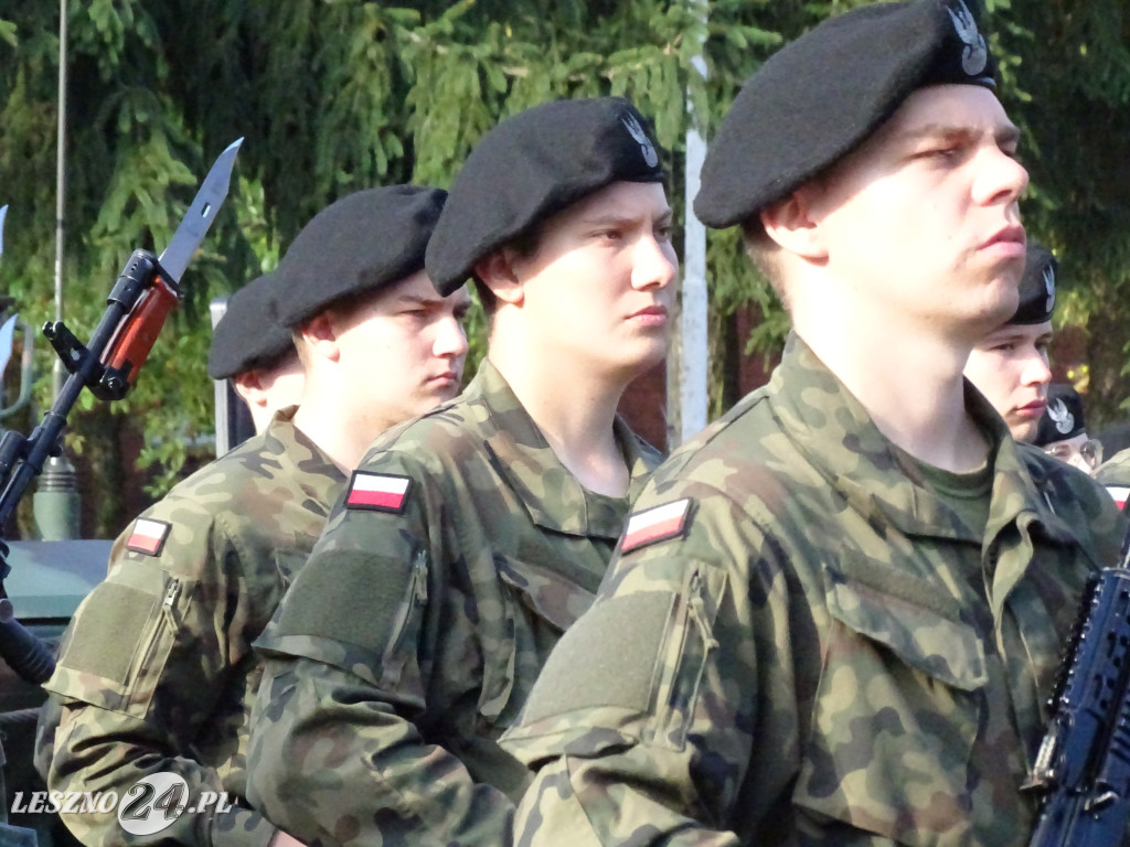 Przysięga wojskowa w Lesznie