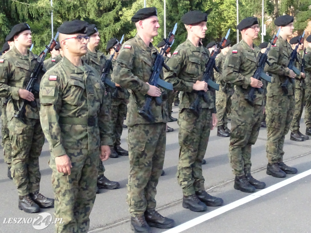 Przysięga wojskowa w Lesznie