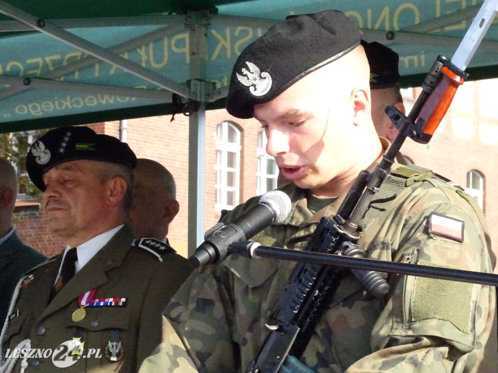 Przysięga wojskowa w Lesznie