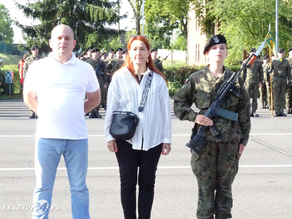 Przysięga wojskowa w Lesznie