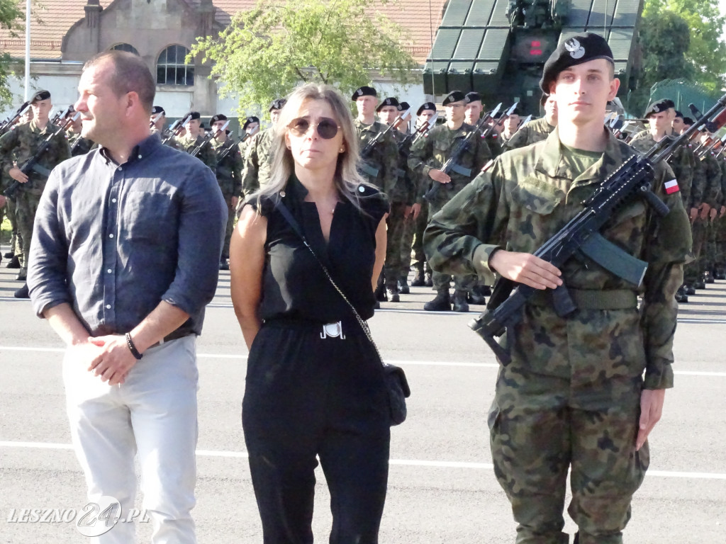 Przysięga wojskowa w Lesznie