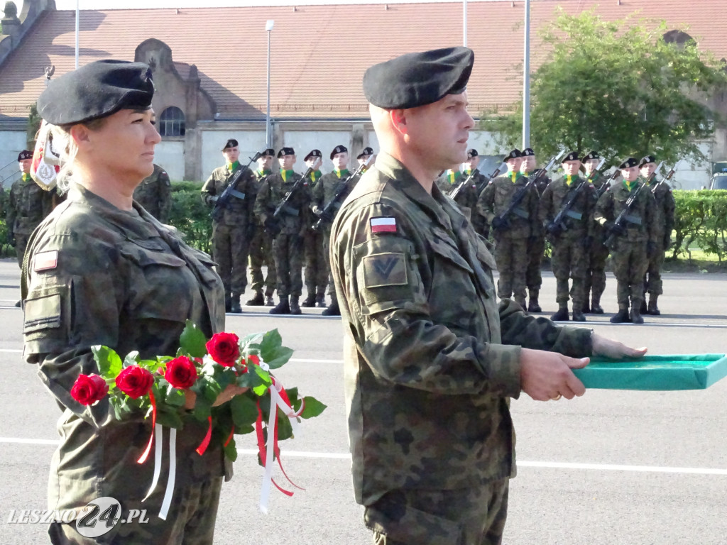 Przysięga wojskowa w Lesznie