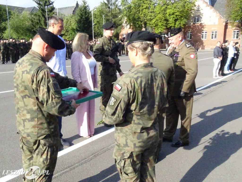 Przysięga wojskowa w Lesznie