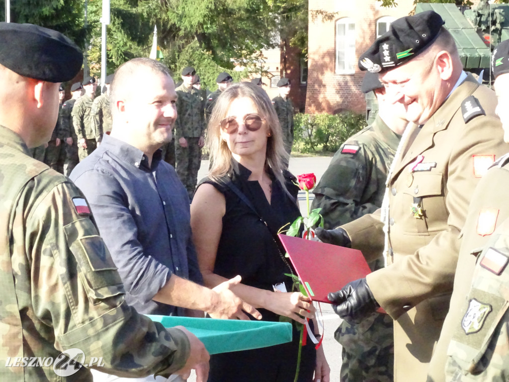 Przysięga wojskowa w Lesznie