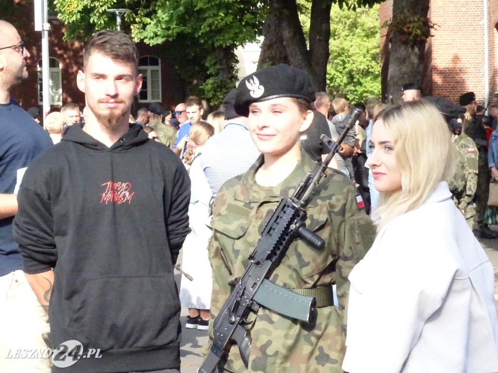 Przysięga wojskowa w Lesznie