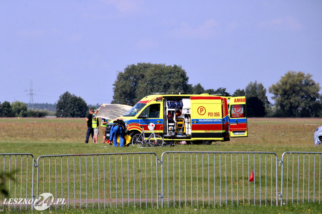 Wypadek na leszczyńskim lotnisku