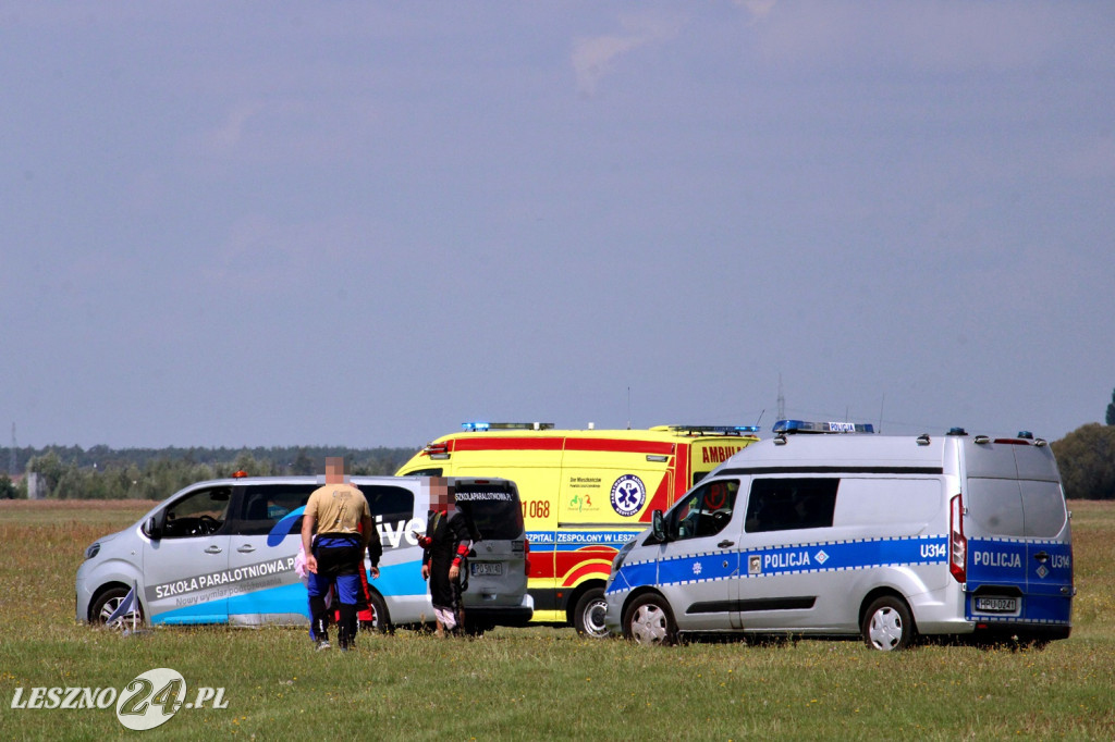 Wypadek na leszczyńskim lotnisku