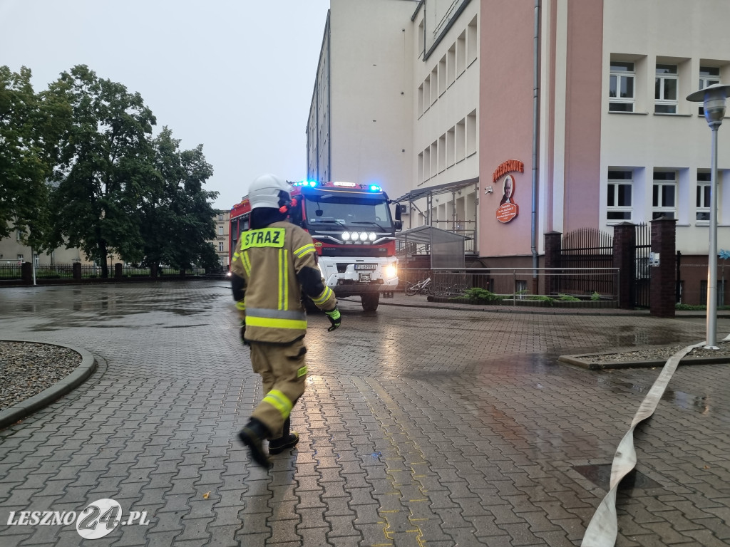 Akcja strażaków OSP w czasie ulewy