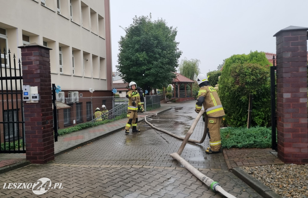 Akcja strażaków OSP w czasie ulewy