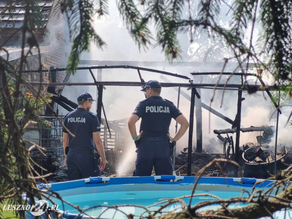 Pożar w Trzebinach w gminie Święciechowa