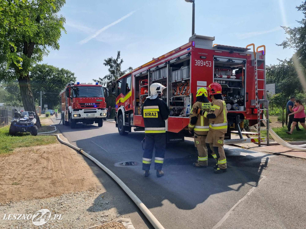 Pożar w Trzebinach w gminie Święciechowa