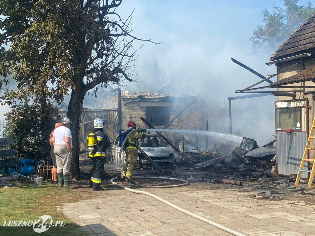 Pożar w Trzebinach w gminie Święciechowa
