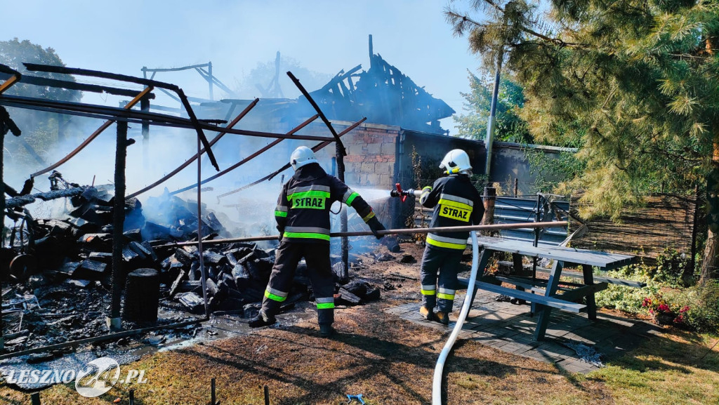 Pożar w Trzebinach w gminie Święciechowa