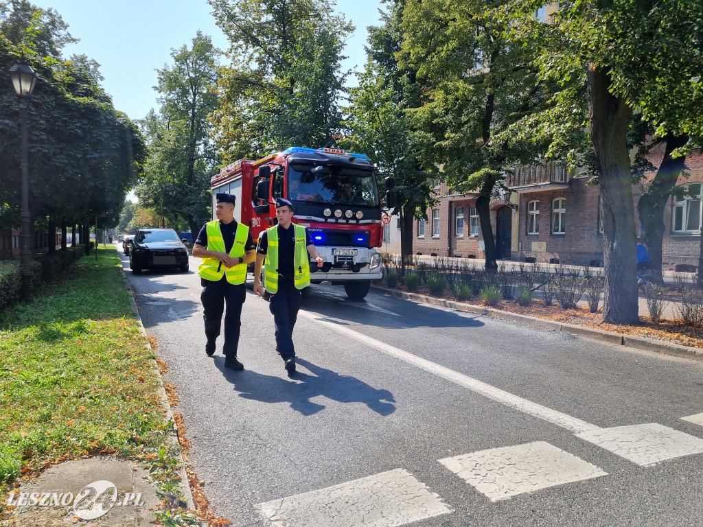 Zderzenie na skrzyżowaniu Marcinkowskiego/Krasińskiego