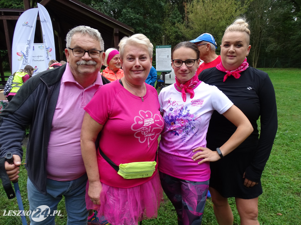 Różowy Marszobieg i Parkrun w Karczmie Borowej