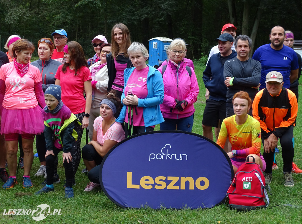 Różowy Marszobieg i Parkrun w Karczmie Borowej